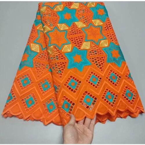 SJ Lace Swiss Lace Fabric 2021 High Quality Nigerian Swiss Voile Lace In Switzerland Embroidery Cotton Lace Fabrics 5 Yards 2-59