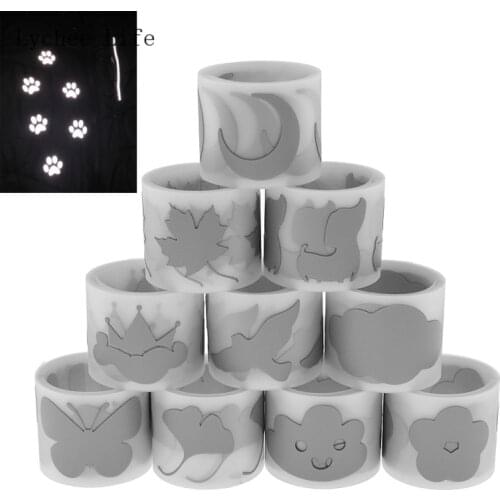 Lychee Life 100x3CM Flower Heat-transfer Reflective Tape Hot Stamping Foil Sticker Vinyl Film DIY Iron On Fabric Clothing