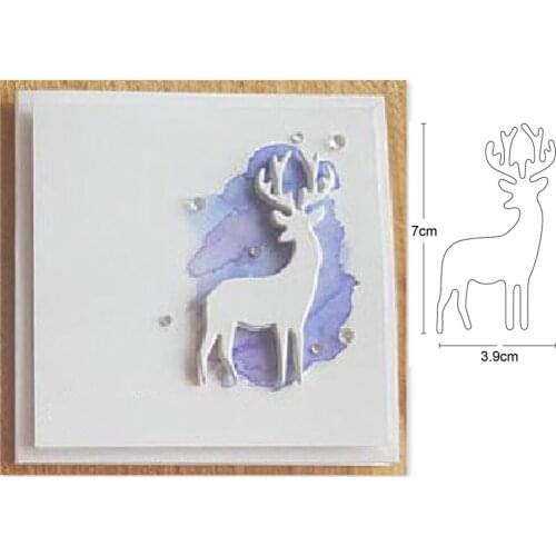 Deer 70*39mm Metal Cutting Dies new die template for DIY Scrapbooking Album Decor Embossing Paper Card Crafts Die Cut