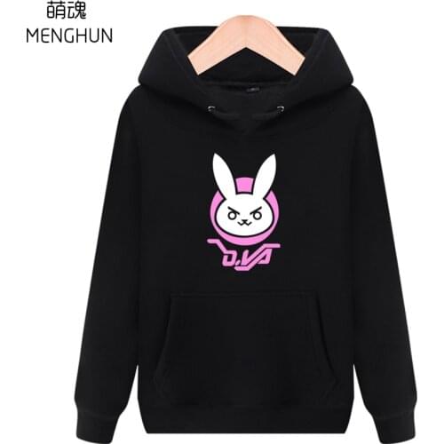 Lovely cute game character DVA hoodies Dva lovely rabbit printing thick material warm hoodies game fans daily wear costume ac767