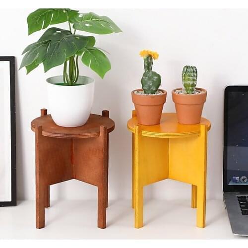 Multi-tiers Flower Plant Holder Stand Rack Wooden Plant Stand Balcony Garden Flower Plant stand Bonsai Display Shelf