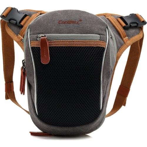 Vintage Messenger Bag Men Crossbody bags Canvas Crossbody Shoulder bag For Men Retro Zipper Man Hiking Waist Bag