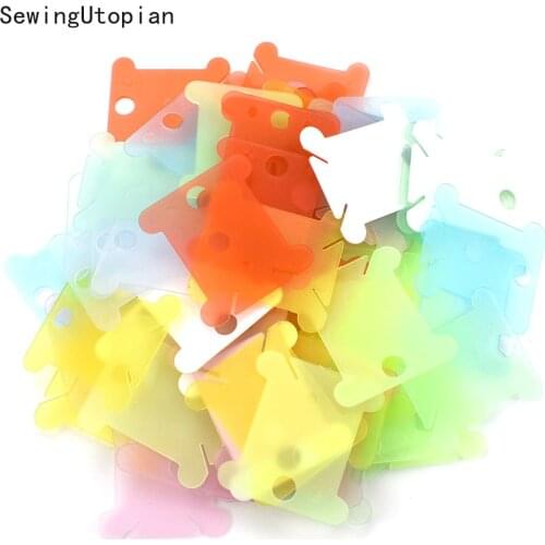 Embroidery Floss Craft Thread Bobbin Cross Stitch Storage Holder Plastic Sewing Thread Board Card Craft Kit Winding Plate Board