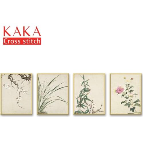 Cross stitch kits,Embroidery needlework sets with printed pattern,11CT-canvas for Home Decor Painting,Flowers Full NCKF279