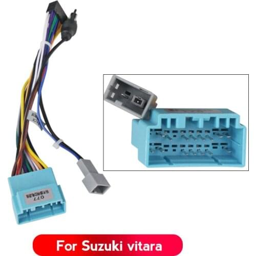 NaviTree 16PIN Car Android Aftermarket Stereo Wiring Harness Adapter For Suzuki Vitara Original Stereo Wiring Harness