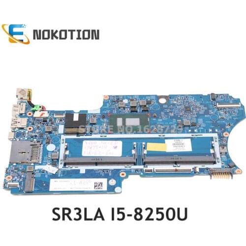 NOKOTION For HP Pavilion x360 14-CD0007CA 14-CD Laptop Motherboard SR3LA I5-8250U L18163-601 L18163-001 17879-1B 448.0E808.001B