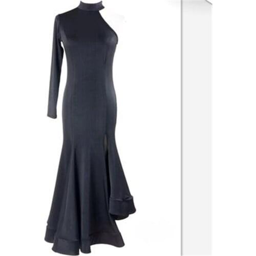 New Black Blue Red Sexy Strapless Adult Latin Dance Dress women Salsa/Tango Fringe Dance Costumes Performance Dress