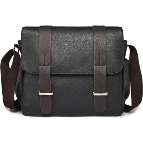 Casual Canvas Satchel Messenger Bag Crossbody Bags for Men Traveling Camping 066F