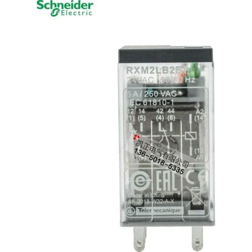 10 pieces of Schneider Genuine Intermediate Relay RXM2LB2BD RXM2LB2B7 RXM2LB2P7 RXM4LB2BD RXM4LB2B7 RXM4AB2P7 RXM2LB2BD RXZE1M2
