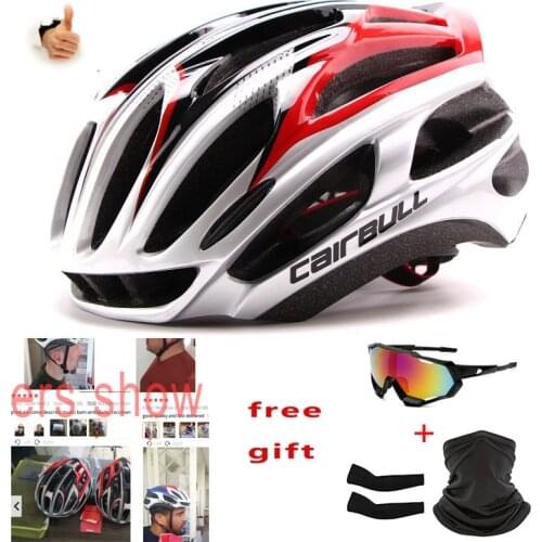 SUNRI Ultralight MTB Cross-Country Bike Helmet USB Rechargeable Taillights And Headlights TS-85 TS-45 Multifunction Base Bracket