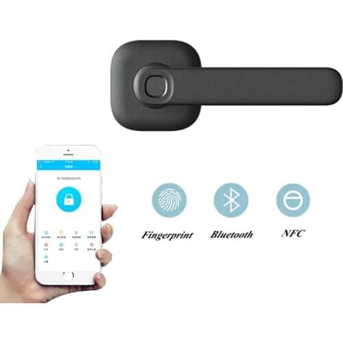 Smart Wifi Control Lock Wireless Fingerprint Door Lock App Remote Control Security Door Lock RFID Anti-thief Door Lock