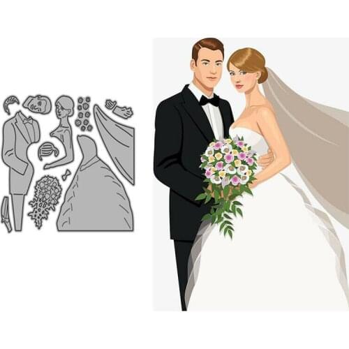 Wedding Card Metal Cutting Dies Stencils Scrapbook Embossing Paper Craft Making