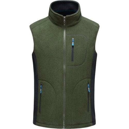 Mens Autumn Winter Fleece Softshell Vests Warm Waistcoat Mens Casual Sleeveless Outwear Jacket Male Brand Clothing