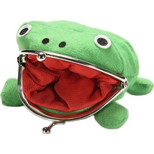 10Pcs/Lot 10X12CM Narutos Gama Bunta Frog Doll Soft Coin Purse Wallet Plush Bag