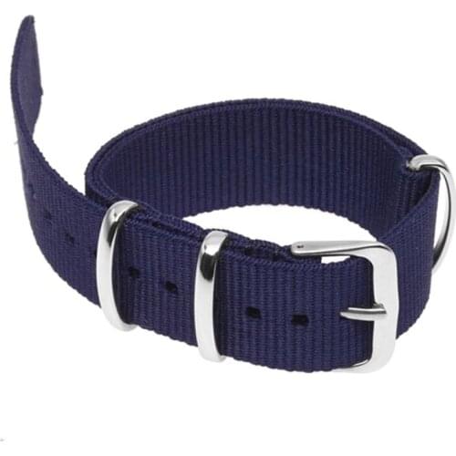 18mm nylon watch band drawstring bracelet Strap Watch Strap Dark Blue