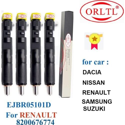 4PC /LOT 8200676774 EJBR05101D Diesel Common Rail Injection 82 00 676 774 NOZZLE R05101D For HYUN DAI Terracan KIA Carnival