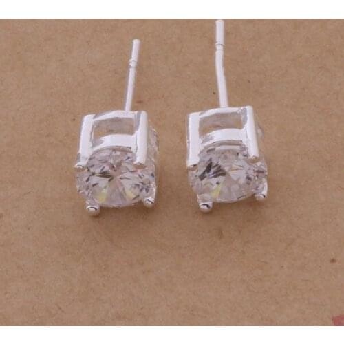 AE183 Trendy wholesale earrings , fashion jewelry , square inlaid stone /bhsajyza bifajzma