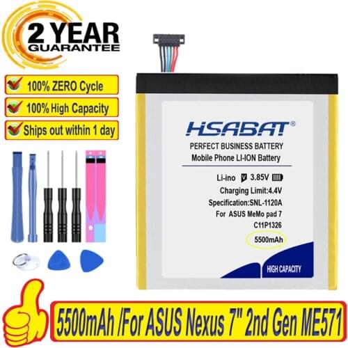 Top Brand 100% New C11P1326 Battery for ASUS MeMo Pad 7 ME7610C ME7610CX ME176C ME176CX K013 ME176 Batteries + free tools
