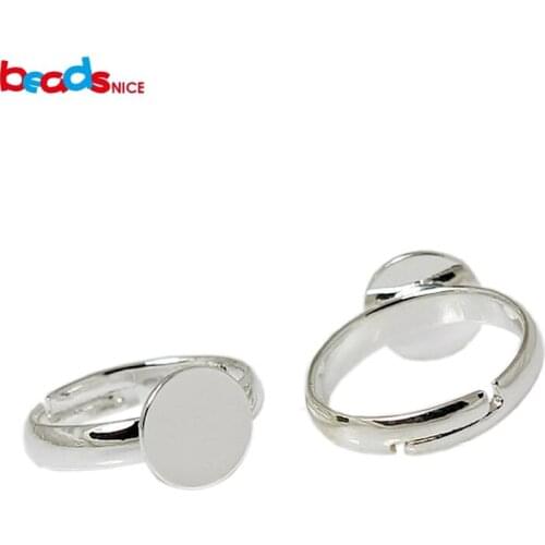 Beadsnice Brass Pad Ring Base Hot Sale Fashion DIY Jewelry Accessories Gift Childs Jewelry Findings 8mmX14.5mm ID2513