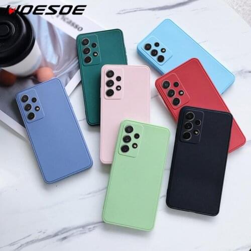 Case For Samsung Galaxy A52 A72 A71 A51 A50 A21S S21 Ultra S20 FE Plus A42 A32 A22 A12 A02S A82 A31 Square Matte Soft Cover