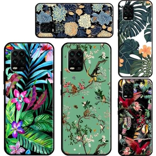 Tropical Flowers For Xiaomi Mi 11 Lite Case 11 Ultra 10T Pro POCO X3 M3 Pro F3 Cover For Xiaomi Mi 11 Case
