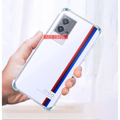 For IQOO 8 Case Transparent Slim Soft Silicone Shockproof Protective Phone Cover For VIVO IQOO 8 Pro