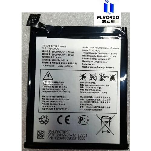 Brand new high quality 3000mAh/2900mAh TLP029CC Battery For Alcatel A30 Fierce plus Mobile Phone