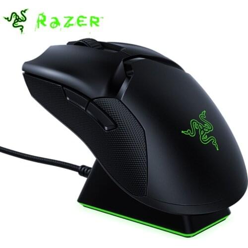 Razer Viper Ultimate Gaming Mouse Hyperspeed RGB Lightest Optical Sensor 20000DPI 650IPS 8 Programmable Button Wireless Mouse