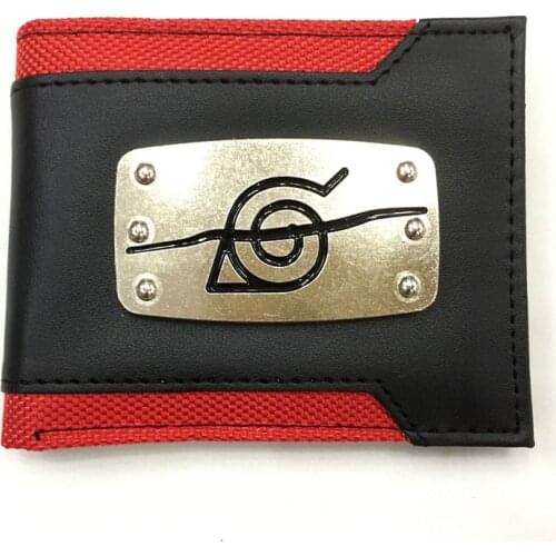 Anime A-katsu-ki Cartoon Metal Logo Wallet Fashion Student Mens PU Leather Coin Purse Cosplay Short Wallets Cosplay Gift
