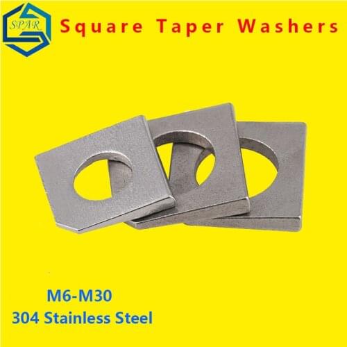 Square Taper Washers For Slot Section Square Taper Washers For Slot Section Missing Angle gasket 304 Stainless Steel GB
