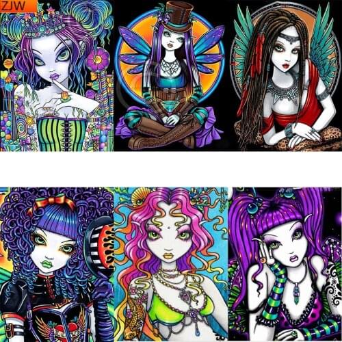 Cartoon girl 5D DIY diamond painting diamond Mosaic diamond embroidery cross stitch home decoration