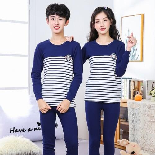 New Autumn Boys Girls Pajamas Long Sleeve Childrens Clothing Teenager Sleepwear Cotton Pyjamas Sets For Kids 8 10 12 16 Years