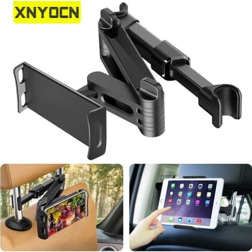 Xnyocn Flexible Rotating 5-11 inch Phone Tablet Holder Back Seat Headrest Mount Bracket For The Car For Samsung Xiaomi Tablets