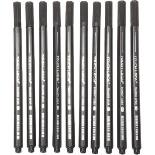 Durable 10 Sizes Black Fineliner Pens Sketch Drawing Fine Point Art Marker Pen For School Office And Awards Ceremony