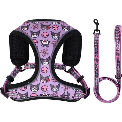 Reflection Pets Dog Vest Harness and Leash Set for Small Medium Big Dogs French Bulldog Dogs Harness Fashion Printed Pet Suppy