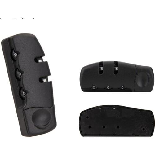 Single itemBlack Secure 3 Digit Combination Padlock Accessories for Bags Lock Luggage Suitcase Travel Bag Code Combination Lock