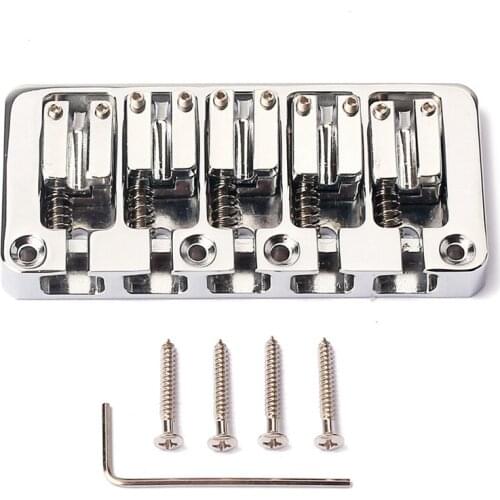 5 Strings Bass Bridge Guitar Parts Musical Instrument Accessories Retrofits