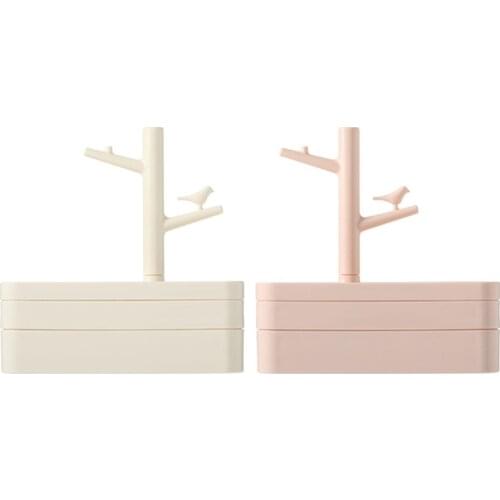 Jewelry Key Tray Multi-Layer Storage Box Jewelry Earrings Storage Box Creative Simple Desktop Storage Box