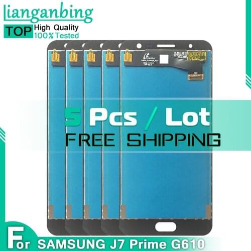 5 pcs/lot LCD For Samsung Galaxy J7 Prime G610 G610F On7 2016 G6100 Display Touch Screen Assembly Replacement parts
