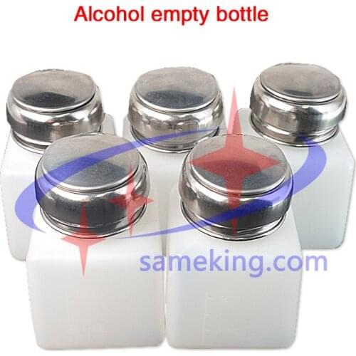 1pcs 120ml white plastic alcohol empty bottle liquid container glue dispenser tool for phone repair glue remover liquid