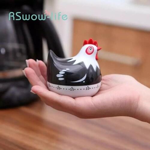 1PCS Kitchen Tools Kitchen Timer Cooking Mechanical Alarm Timer Kitchen Timer Cartoon Animal Cute 60 Minutes Kitchen Timer