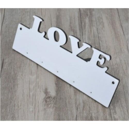 10pcs/lot DIY sublimation blank High Quality Vintage White Hook Clothes Robe Wooden Key Holder Hat Hanger Wall Home Decoration