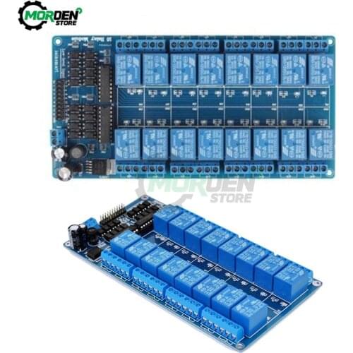 12V 16-Channel 16CH 16 CH WAY Relay Shield Module With Optocoupler LM2576 Power Supply For Arduino Board