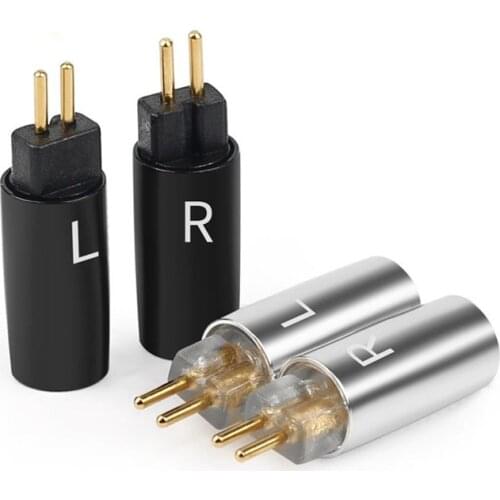 0.78mm Plug Earphone 2 Pin For UM3X W4R UE18 Audio Jack Aluminum Alloy Shell Adapter Wire Connector Headphone 1/2/5/10/50 Pairs