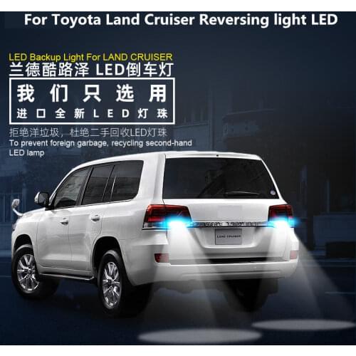 2pcs For Toyota Land Cruiser LC100 LC200 1998-2019 Reversing light LED Land Cruiser Reversing Auxiliary Light T 15 12V 5300K 9W