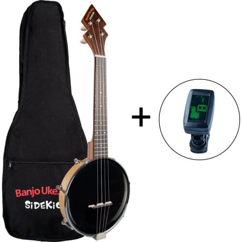 26 Inch Banjo Banjolele Ukulele 4-String Vintage-Plated with Carrying Bag Electronic Tuner Stringed instruments 23 Inch Banjo