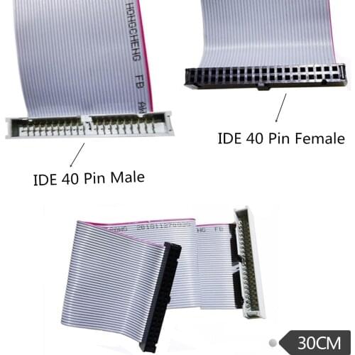 40Pin IDE HDD Male to Female extension cord 40P male to Female PATA HDD data cable line HDD PATA 40P Male Female Data Cable 0.3m