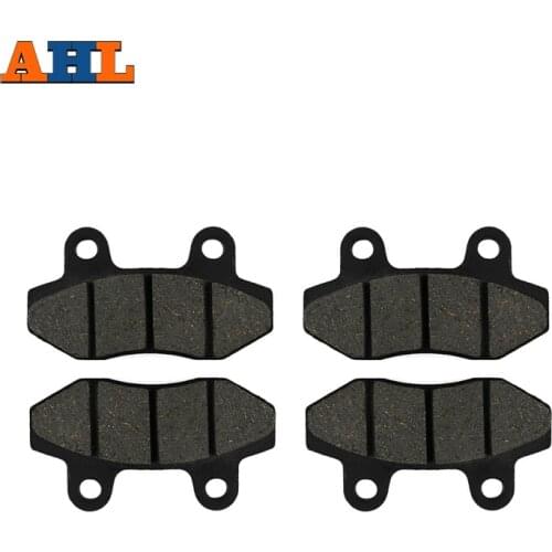 AHL 2 Pairs Motorcycle Front Brake Pads for ALPHA SPORTS (HYOSUNG) GT 250 Naked 2004-2005 Black Brake Disc Pad