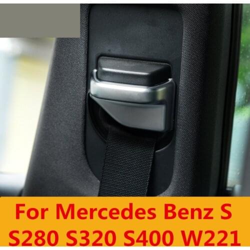 Car-Styling Seat Safety Belt Cap Cover Lid Trim Interior Decor Car Accessories Interior For Mercedes Benz S S280 S320 S400 W221