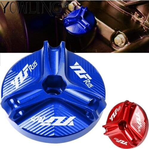 For Yamaha YZF-R125 YZF R125 YZFR125 2008 2009 2010 2011 2012 2013 2014 2015 Engine Oil Filler Cap Drain Sump Plug Cover Screw